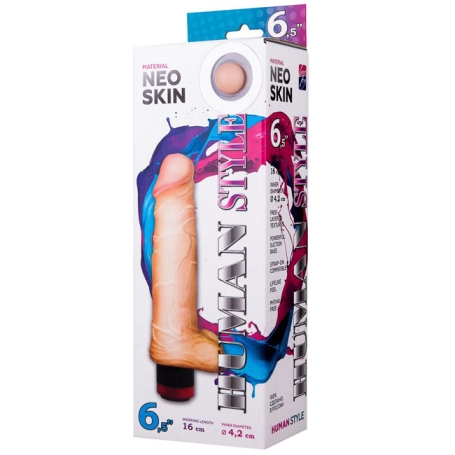 Фаллос-вибратор Lovetoy Human Style 6,5"