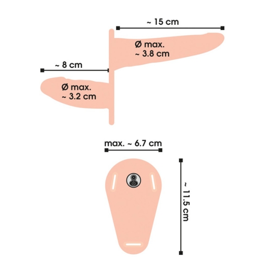 Страпон Orion - Vibration Strap-On Duo